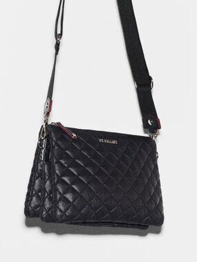 NWT MZ WALLACE Black Large Crosby Pippa Crossbody Bag